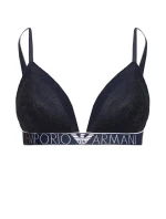 Čipkovaná vystužená podprsenka 164298 1P216 00135 námornícka modrá - Emporio Armani