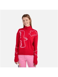 Rossignol W Jcc Roll Neck Sweater Red