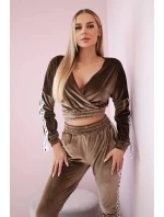 Súprava velúru Queen cappuccino