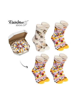 Skarpetki Rainbow Socks Pizza 4 Pary Capricciosa