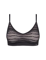 Dámska čipkovaná podprsenka FREE Evolve PU - BLACK - black 0004 - SLOGGI