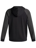 Under Armour Rival Fleece Colorblock Hoodie black 6003958 001 pánske