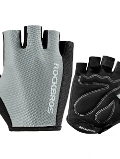 Cyklistické rukavice Rockbros S099GR veľkosť XL - sivé