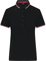 Daiber JN 1305 Dámske polo tričko z hrubého piqué s prúžkami 02.1305 čierne/biele/červené Daiber JN 1305 Dámske polo tričko z hrubého piqué s prúžkami 02.1305 čierne/biele/červené