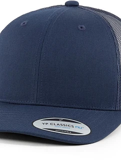 Flexfit 6606NU 6-panelová truckerová čiapka „Two-Tone“ 55.06NU tmavomodrá