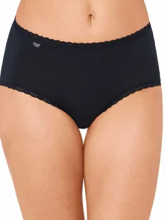 Dámske nohavičky Sloggi 24/7 Cotton Lace Midi čierne