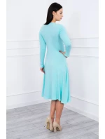 Šaty s prestrihom pod prsiami mincovňa