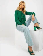 Blúzka LK BZ 506673.36 tmavo zelená