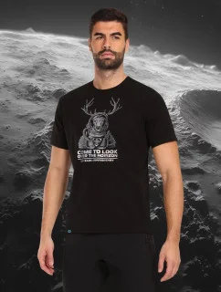 Pánske tričko LTD CALYPSO-M Čierne s potlačou - Kilpi