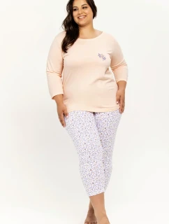 Dámske pyžamo Ariella 3256 2XL-3XL Meruňka 2XL