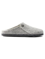 Birkenstock Zermatt Light Grey Wool Felt Insulated Slippers Regular Wide (1015092)