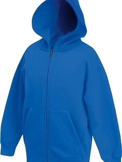 Fruit of the Loom Classic Kids Sweat Jacket Detská mikina s kapucňou 16.2045 kráľovská modrá