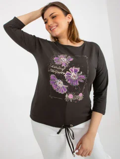 Dámska blúzka RV BZ 8457.47P tmavá khaki - FPrice