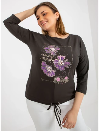 Dámska blúzka RV BZ 8457.47P tmavá khaki - FPrice