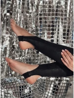 Dámske voskované legíny NIGHTFIT black FashionStreet UY2294 Dámske voskované legíny NIGHTFIT black FashionStreet UY2294