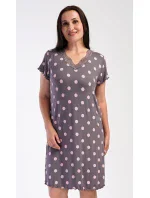 Dámska nočná košeľa s krátkym rukávom Polka dots