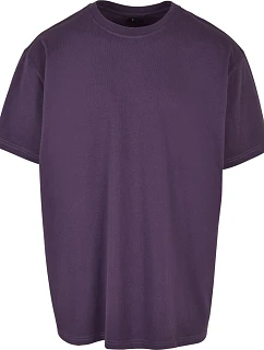 Build your Brand BY 102 Oversize tričko z hrubej bavlny 56.0102 purple night