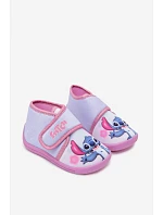 Dievčenské papuče na suchý zips STITCH ružové Winslet Dievčenské papuče na suchý zips STITCH ružové Winslet