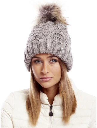 Dámska čiapka AT CZ 1716501 36 svetlo hnedá