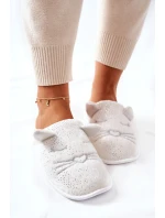 Papcie Błyszczące Kotki Z Uszami Białe Kaisy