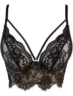 Polovičný korzet V-9491 béžovo-čierny - Axami