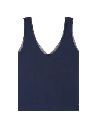 Tkaný dámsky top UW0UW01948-416 - Tommy Hilfiger Tkaný dámsky top UW0UW01948-416 - Tommy Hilfiger
