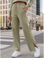 Dámske tepláky MARINO pistáciová FashionStreet AY0977 Dámske tepláky MARINO pistáciová FashionStreet AY0977