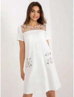 Dámske šaty LK SK 506790 šaty.45 ecru - Lakerta Dámske šaty LK SK 506790 šaty.45 ecru - Lakerta