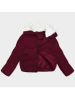 Dámska manšestrová bunda J Style Burgundy (5M3230-1)
