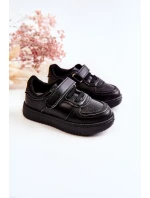 Dziecięce Niskie Buty Sportowe Czarne Frillo