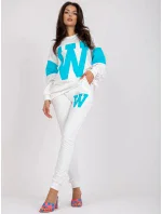 Tepláková súprava FA KMPL 7856.44P biela a modrá - FPrice