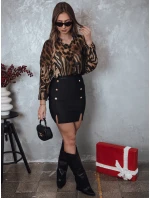 Dámske oversize tričko PANTHEAS s leopardou potlačou FashionStreet RY2709 Dámske oversize tričko PANTHEAS s leopardou potlačou FashionStreet RY2709