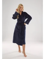 Dlhý dámsky župan s golierom De Lafense 628 Abigail Dlhý dámsky župan s golierom De Lafense 628 Abigail