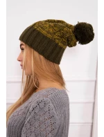 Paris fleecová čiapka K213 khaki+kiwi