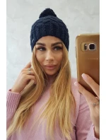 Fleecová čiapka Waleria K307 navy blue