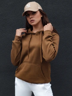 Dámska mikina BASIC hnedá FashionStreet BY1328