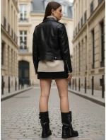 Dámske čižmy so širokým zvrškom čierne FashionStreet ZY1331