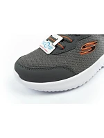 Detská športová obuv Skechers Bounder na suchý zips, ľahká, módna, sivá Detská športová obuv Skechers Bounder na suchý zips, ľahká, módna, sivá