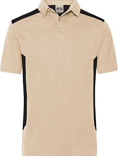 Daiber JN 1826 Pánske pracovné polo z piké „Strong“ 02.1826 stone/black