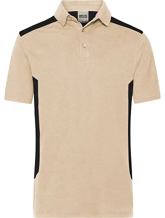 Daiber JN 1826 Pánske pracovné polo z piké „Strong“ 02.1826 stone/black