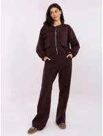 Nohavice MJ SP H3057.69 tmavohnedé
