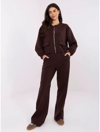 Nohavice MJ SP H3057.69 tmavohnedé