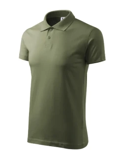Single J. pánske polo tričko khaki