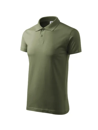 Single J. pánske polo tričko khaki