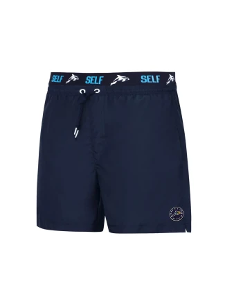 Pánske plavky SM25-17 Letné šortky tm. modrá - SELF Pánske plavky SM25-17 Letné šortky tm. modrá - SELF