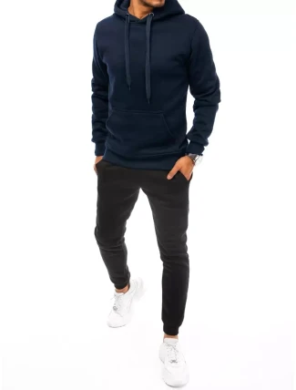 Pánske tmavomodré a čierne tepláky FashionStreet AX0631