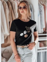 Dámske tričko LUMIFIT s pudlom čierne FashionStreet RY2736