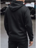Pánska mikina s kapucňou čierna FashionStreet BX5924 Pánska mikina s kapucňou čierna FashionStreet BX5924