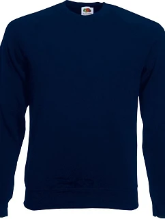 Fruit of the Loom Classic Raglan Sweat – raglánová mikina 16.2216, tmavomodrá