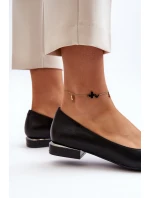 Baleriny Z Klamrą Sergio Leone BL203 Czarne